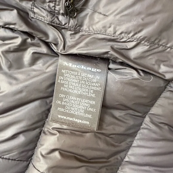 Mackage Women's Black Fur-Trimmed Coat XS​​ - Picture 5 of 10